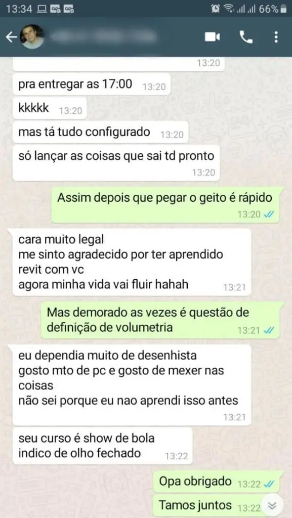 Depoimento de aluno: seu curso é show de bola, indico de olho fechado