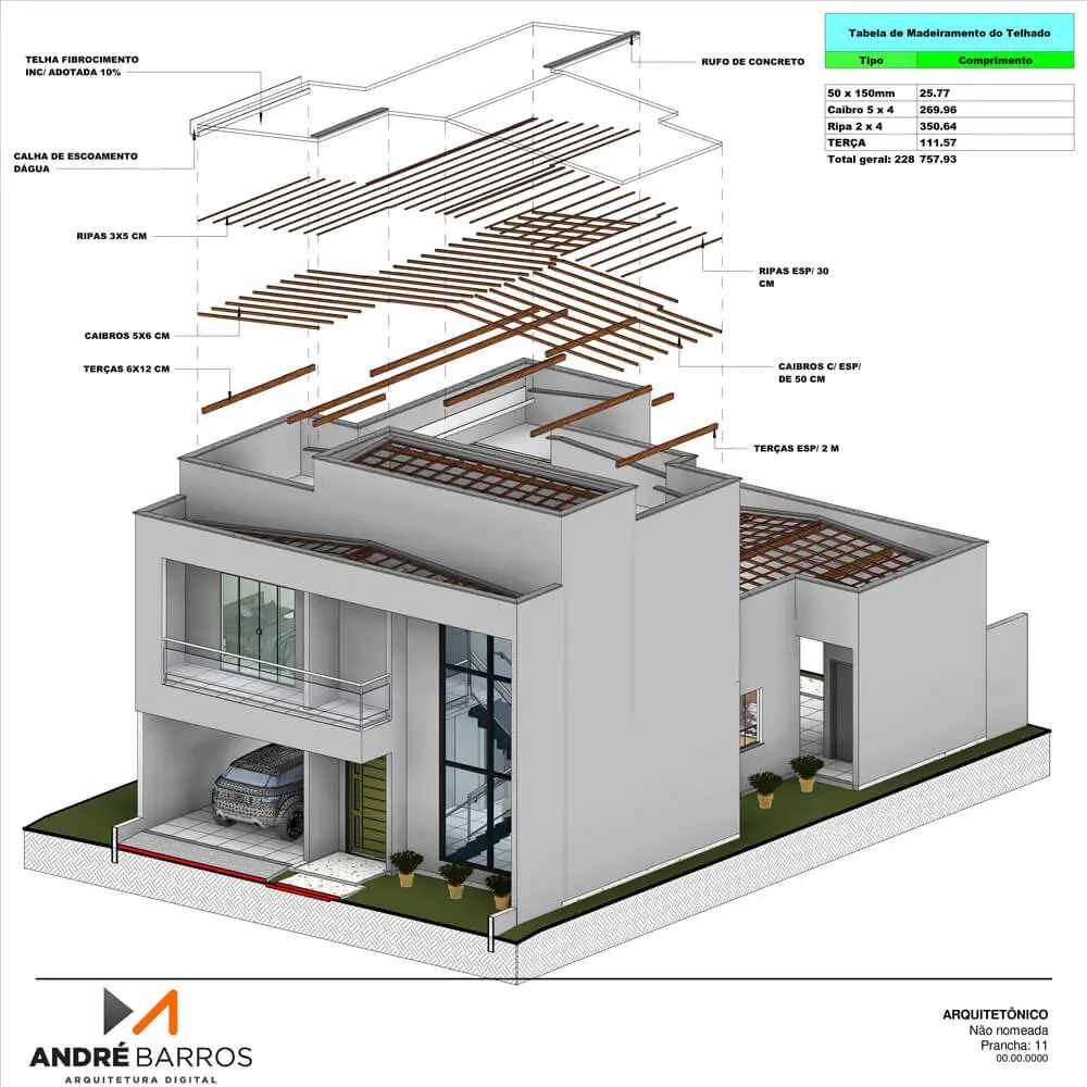 Projeto desenvolvido no treinamento Revit para Projetista 11