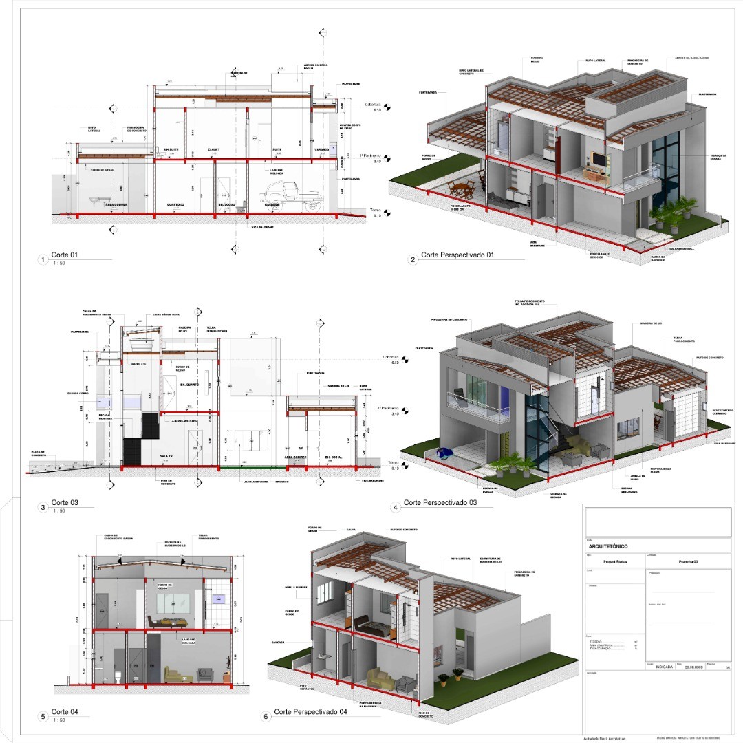 Projeto desenvolvido no treinamento Revit para Projetista 7